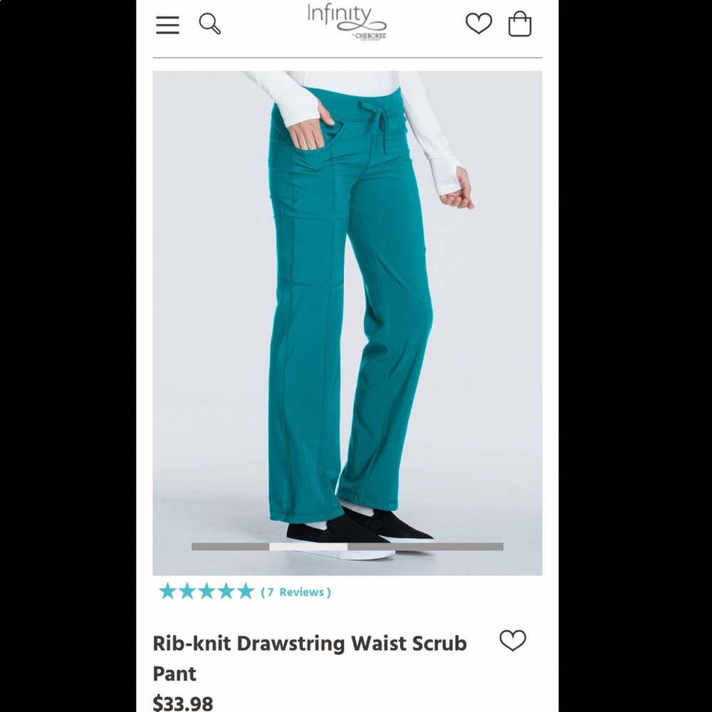 Cherokee Infinity scrub pants